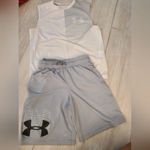 Youth under armour shorts and tank